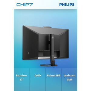 Monitor Philips - 27" 2K Quad HD IPS / 75Hz / USB-C / Webcam - 27E1N5600HE