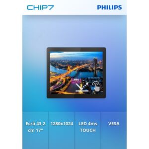 Monitor Philips - 17" SXGA TN Touch / VGA DVI HDMI DP USB / Open Frame - 172B1TFL