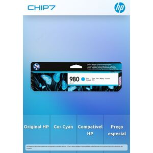 HP 980 Cyan Original Ink Cartridge -preço válido para unidades pré estabelecidas - preço válido para unidades pré-estabelecidas