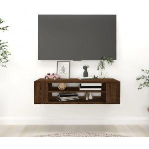Vidaxl Tv Móveis Pingente Madeira Carvalho 100x30x26.5 Cm