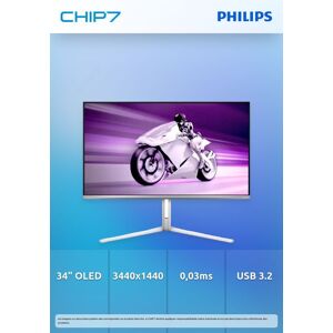 PHILIPS MONITOR OLED 32" (31.5") 16:9 4K UHD 240HZ HDMI DP USB SOM HAS 32M2N8900
