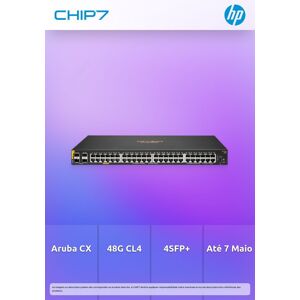 Hpe Aruba Networking Cx 6100 48g Class4 Poe 4sfp+ 370w Switch - Preço Válido P/ Unidades Faturadas Até 7 De Agosto Ou Fim De Stock