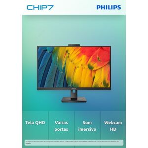 Philips Monitor Ips 27" 16:9 Qhd Hdmi Dp Usb-C Colunas Webcam Has Pivot