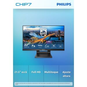 Philips Monitor 22" (21.5) Touchscreen Fhd Vga Hdmi Dp Usb Colunas Has 222b1tc