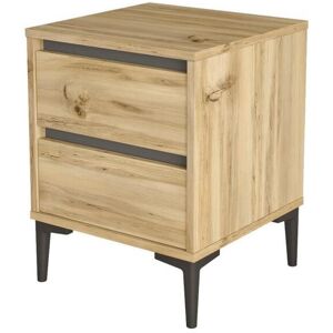 Mesa de cabeceira com 2 gavetas - Venprodin - feltro 45 cm - antracite