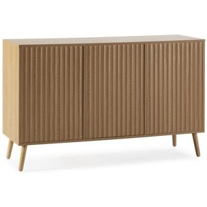VS Venta-stock Aparador Chuva 3 portas cor carvalho, 120 cm de largura