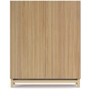 Herdasa Móvel sapateira/armário - A112cm x C90cm x P27cm carvalho dourado portas impression serrado - Lofoten