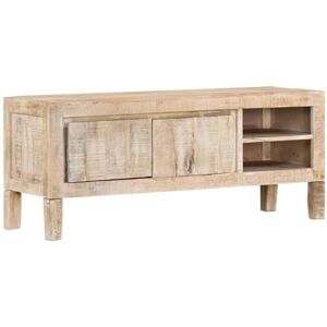 vidaxl Móvel de TV 110x35x46 cm madeira de mangueira maciça