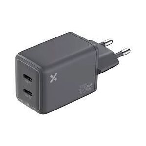 Wefix Carregador Pro GaN 45 W Duplo USB-C - Cinzento
