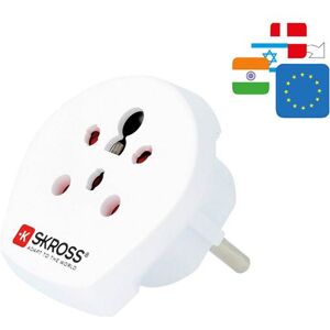 Skross Adaptador India/ Israel/ Dinamarca para Europa - Branco