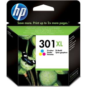 HP Tinteiro Original 301 XL - CH564EE - Tricolor de Alto Rendimento