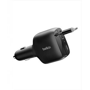 Belkin Carregador Isqueiro USB-A + 2x USB-C de 75 W - Preto