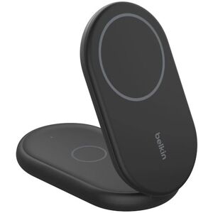 Belkin Base de Carregamento Wireless Magnético Dual BoostCharge Qi2 15W WIZ028vfBK - Preto