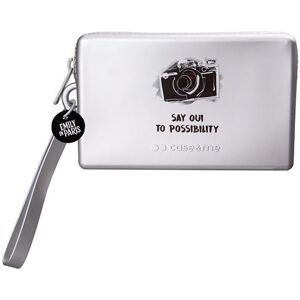 Puro Bolsa de Silicone para Smartphone Case and Me Emily in Paris - Prateado / Máquina Fotográfica