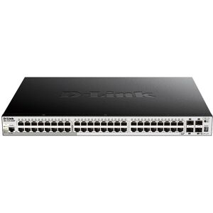 Switch de Rede 52 Portas Gigabit Stackable Smart Managed (Preto) - D-LINK