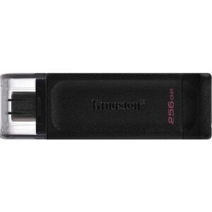 Pen Drive DataTraveler 70 256GB USB-C 3.2 Gen 1 (Preto) - KINGSTON