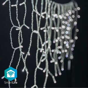 Cortina 240 LEDs "Decoração Natal" SmartLife Wi-Fi Branco Frio Android / iOS (5 mts) - NEDIS