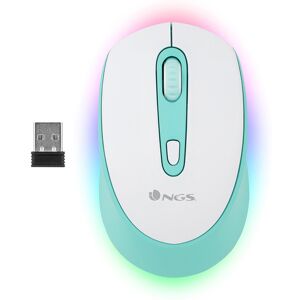Rato Smog Optico 1000/1600/2400 Dpi Sem Fios 3 Botoes Recetor Usb 2,4 Ghz Luzes Led - NGS