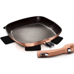 Frigideira c/ Alça Removível 28cm (Rosa Dourado) - BERLINGER