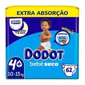 Dodot Fraldas de Bebé Extra Absorção 10-15kg T4+ 62 un