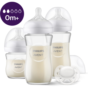 Philips Avent Conjunto Natural Response 3 biberões vidro 4 un