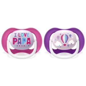 Philips Avent Chucha UltraAir Happy menina 6-18meses 2 un