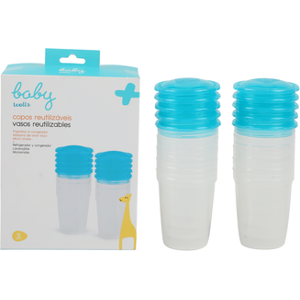 Baby Wells Copos Reutilizáveis Transporte Comida Bebé