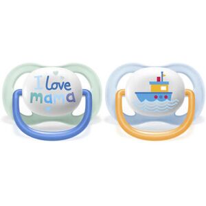 Philips Avent Chucha UltraAir Happy menino 0-6meses 2 un