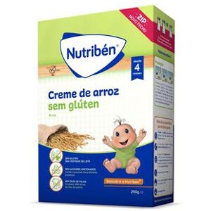Nutribén Papa Bebé Creme de Arroz Sem Glúten 250 gr
