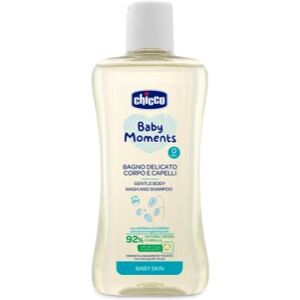 Chicco Baby Moments champô suave para bebés cabelo e corpo 200 ml. Baby Moments