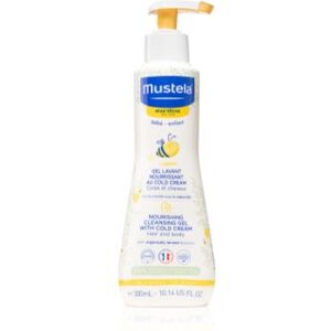 Mustela Bébé Dry Skin gel de limpeza nutritivo com creme protetor e restaurar da barreira da pele para bebés 0+ 300 ml. Bébé Dry Skin
