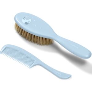 BabyOno Take Care Hairbrush and Comb III conjunto para bebés 0+ Blue . Take Care Hairbrush and Comb III