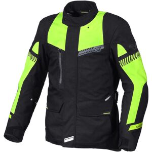 Macna Aspire jaqueta têxtil impermeável da motocicleta Preto Amarelo XL