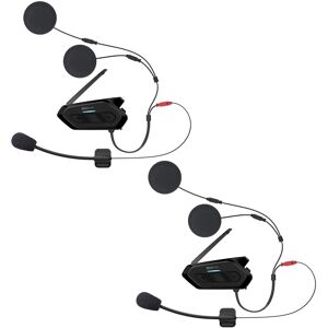 Sena Spider RT1 HD Bluetooth Pacote duplo do sistema de comunicação Preto único tamanho