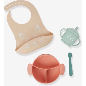Conjunto de refeição Learn'isy, da BABYMOOV vermelho claro liso