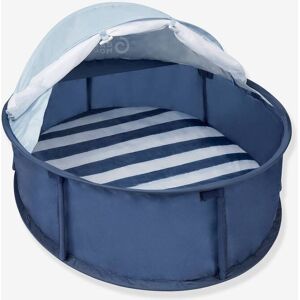Berço de viagem e parque anti-UV para brincar Babyni da BABYMOOV azul medio liso com motivo