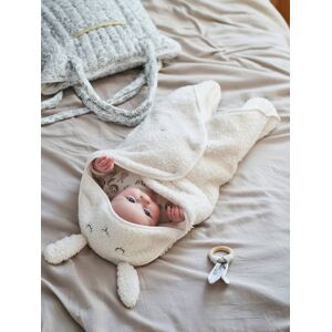 VERTBAUDET Capa para carrinho de bebé, em peluche, forro em jersey branco escuro liso