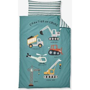 VERTBAUDET Pronto-a-dormir personalizável, especial autonomia, Minili Máquinas verde estampado