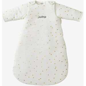 VERTBAUDET Saco de bebé personalizável, com mangas amovíveis, Green Forest branco claro estampado