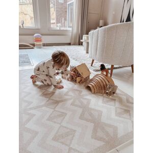 Tapete para brincar puzzle, EEVEVE bege-areia