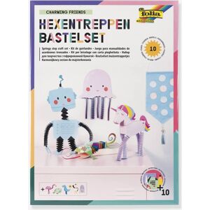 Conjunto para artesanato escadas de feiticeira CHARMING FRIENDS folia, 10 figuras multicolor