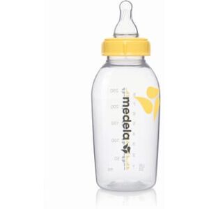 Medela GARRAFA-BIBERÃO LEITE MATERNO COM TETINA FLUXO MÉDIO 250ml