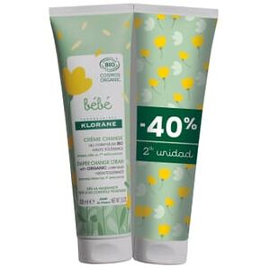 Klorane Bebé Creme Mudança Fralda Duplo 2 Unds 100 ml