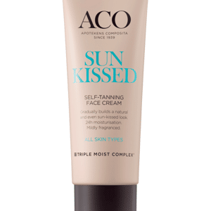 ACO Sunkissed Self-Tanning Face Cream Parfymerad Brun Utan Sol 50 ml