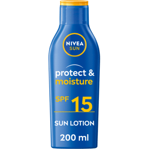 Solkräm Protect & Moisture Sun Lotion SPF15 200 ml NIVEA SUN