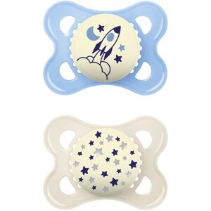 MAM Original Night Silicone Blue 0-6m 2-pack