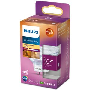 Philips LED GU5.3 Spot 50W 12V Dimbar WarmGlow 621lm