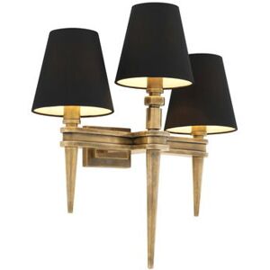 Eichholtz Waterloo vägglampa trippel vintage mässing