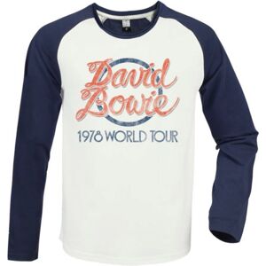 Amplified David Bowie: 1978 World Tour Vintage White / Navy Large Baseball Jersey