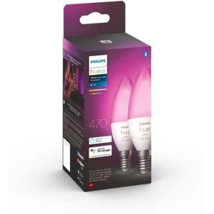 Philips Hue - E14 2-Pack Bulb - White and Color Ambiance